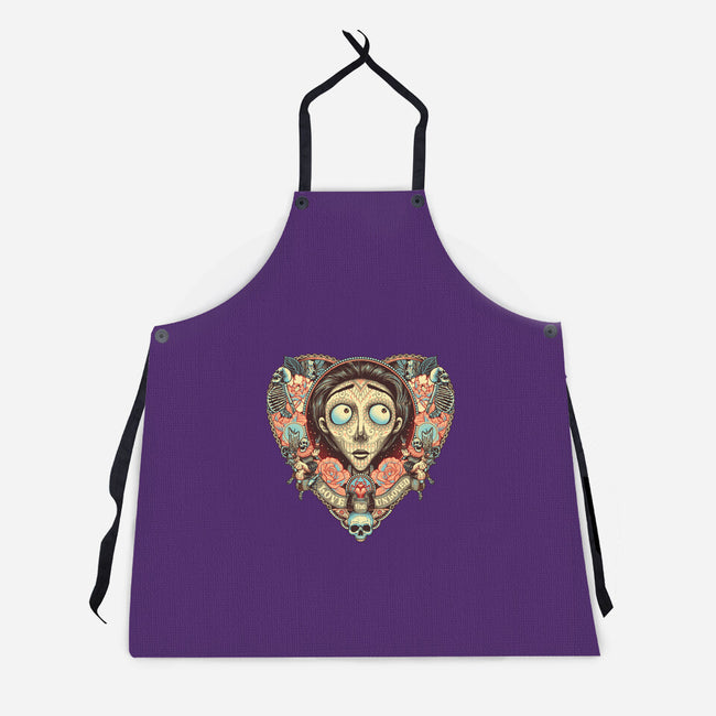 The Lovely Groom-unisex kitchen apron-glitchygorilla