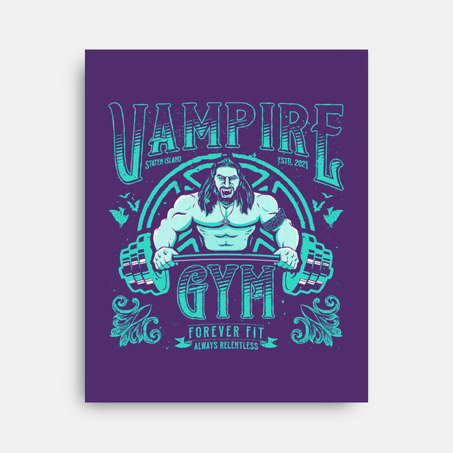 Vampire Gym-none stretched canvas-teesgeex