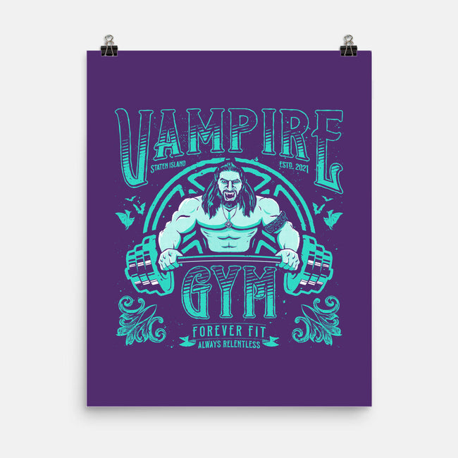 Vampire Gym-none matte poster-teesgeex
