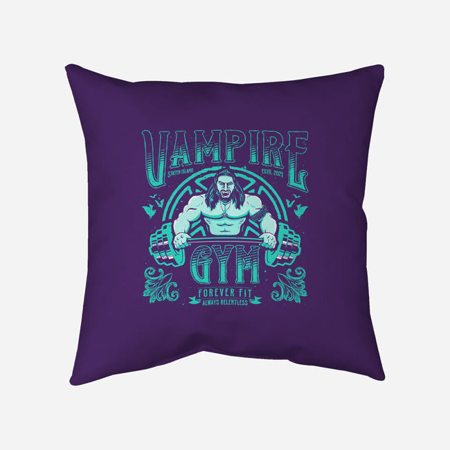 Vampire Gym-none removable cover throw pillow-teesgeex