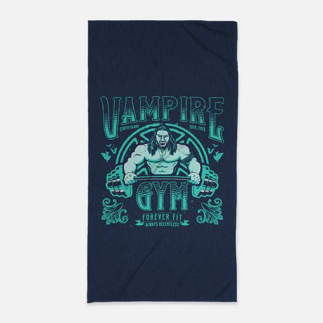 Vampire Gym-none beach towel-teesgeex