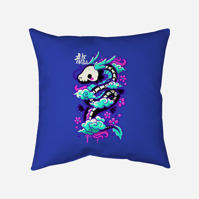 Cyber Ghost Dragon-none removable cover w insert throw pillow-NemiMakeit