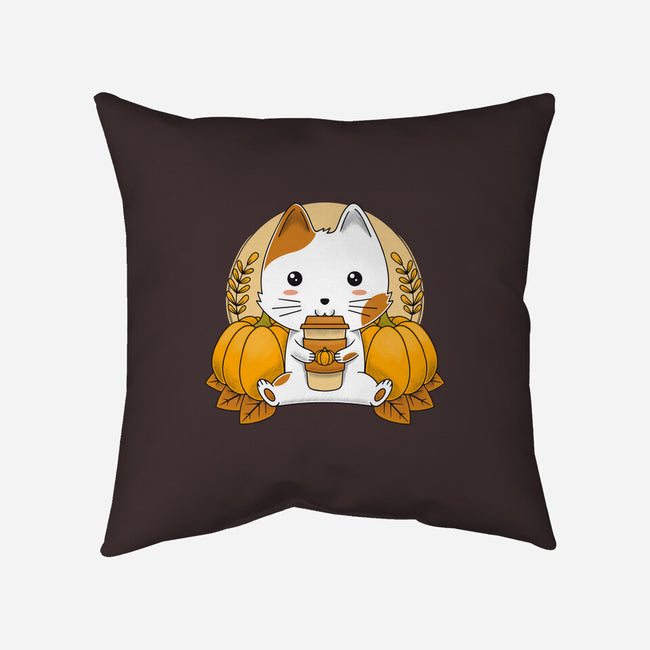 Cautumn Lover-none removable cover w insert throw pillow-Alundrart