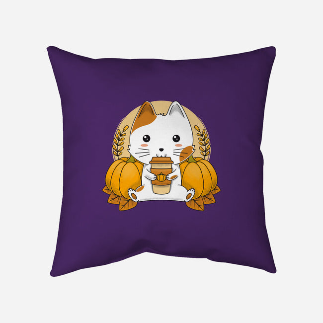 Cautumn Lover-none removable cover w insert throw pillow-Alundrart
