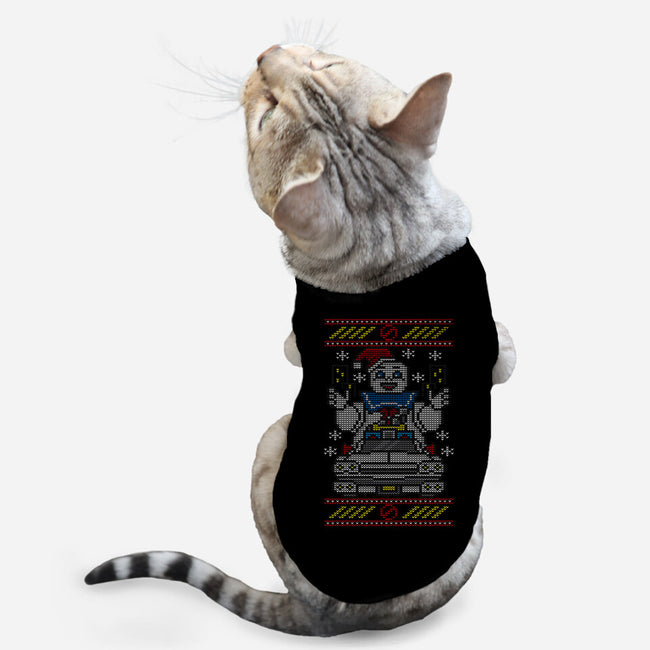 Merry Ghostmas-cat basic pet tank-jrberger