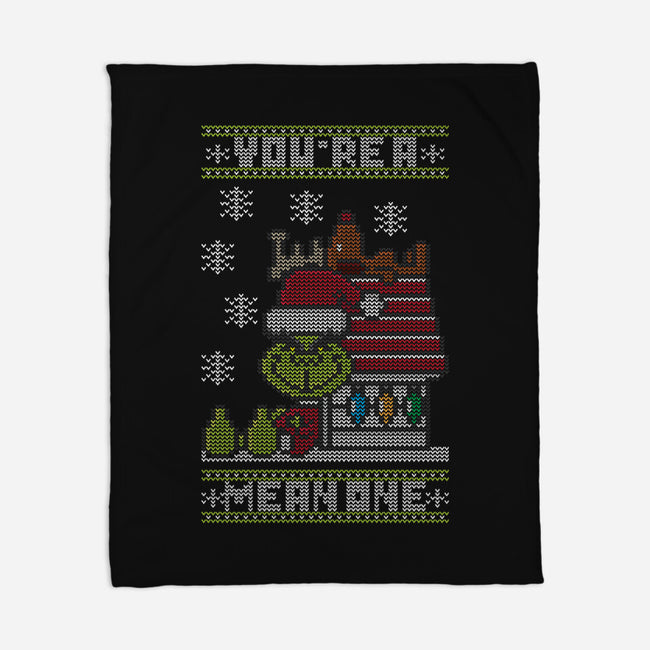 You're A Mean One-none fleece blanket-jrberger