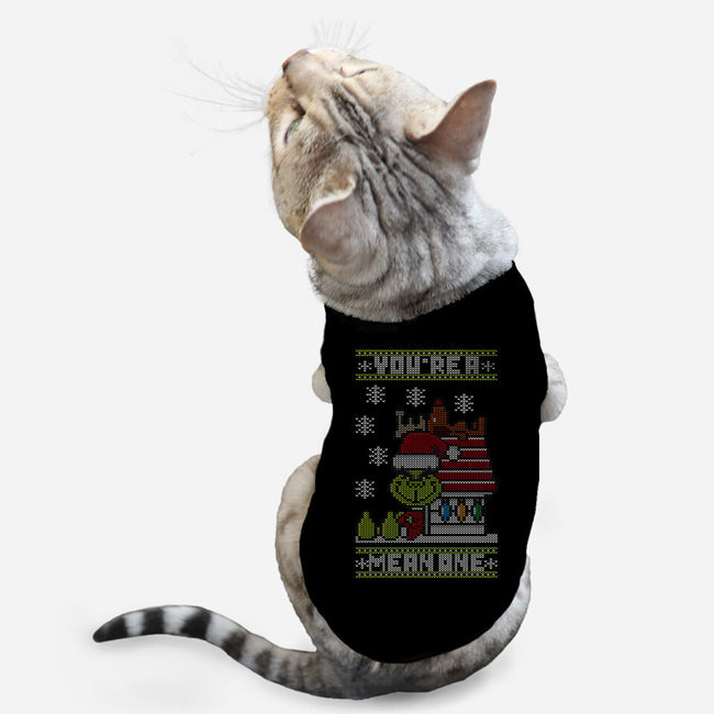 You're A Mean One-cat basic pet tank-jrberger