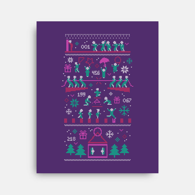 X-Mas Game-none stretched canvas-Geekydog