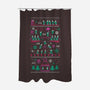 X-Mas Game-none polyester shower curtain-Geekydog