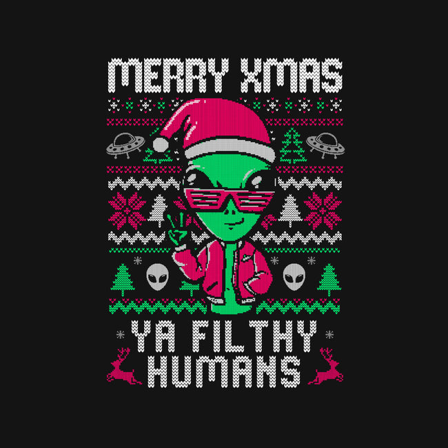 Alien Christmas-womens off shoulder sweatshirt-eduely