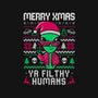 Alien Christmas-none drawstring bag-eduely