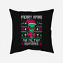 Alien Christmas-none removable cover w insert throw pillow-eduely
