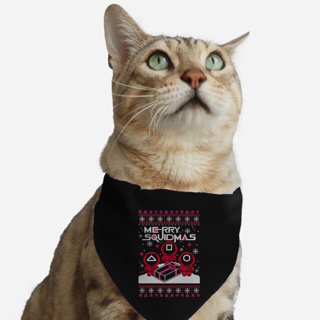 Merry Squidmas-cat adjustable pet collar-NemiMakeit