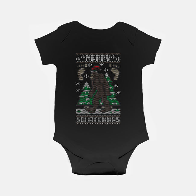 Merry Squatchmas-baby basic onesie-jrberger