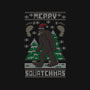 Merry Squatchmas-none polyester shower curtain-jrberger