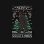 Merry Squatchmas-none drawstring bag-jrberger