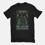 Merry Squatchmas-womens fitted tee-jrberger