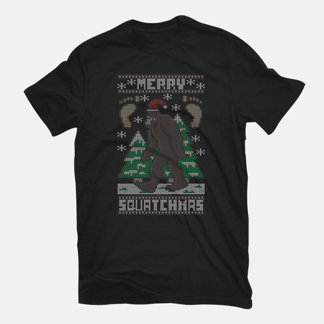 Merry Squatchmas-womens basic tee-jrberger