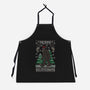 Merry Squatchmas-unisex kitchen apron-jrberger