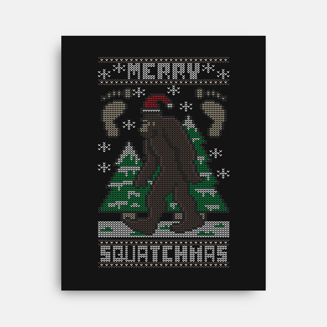 Merry Squatchmas-none stretched canvas-jrberger