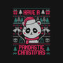 Pandastic Christmas-womens v-neck tee-eduely