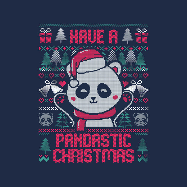 Pandastic Christmas-womens basic tee-eduely