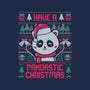 Pandastic Christmas-womens racerback tank-eduely