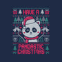 Pandastic Christmas-none zippered laptop sleeve-eduely