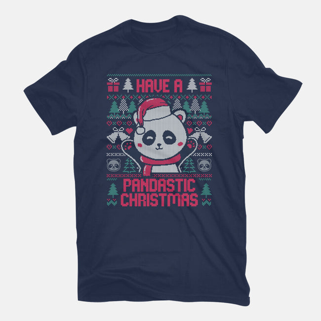 Pandastic Christmas-mens heavyweight tee-eduely