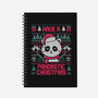 Pandastic Christmas-none dot grid notebook-eduely