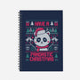 Pandastic Christmas-none dot grid notebook-eduely