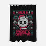 Pandastic Christmas-none polyester shower curtain-eduely