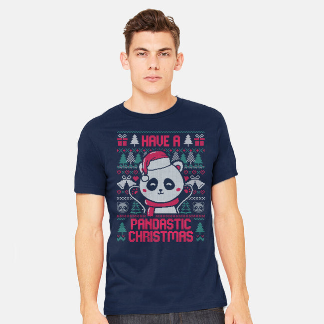 Pandastic Christmas-mens heavyweight tee-eduely