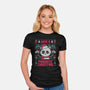 Pandastic Christmas-womens fitted tee-eduely