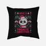 Pandastic Christmas-none removable cover w insert throw pillow-eduely