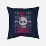 Pandastic Christmas-none removable cover throw pillow-eduely