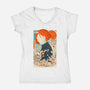 Musha-E Nobara-womens v-neck tee-hypertwenty