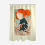 Musha-E Nobara-none polyester shower curtain-hypertwenty