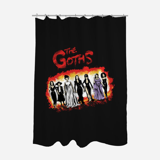 The Goths-none polyester shower curtain-zascanauta