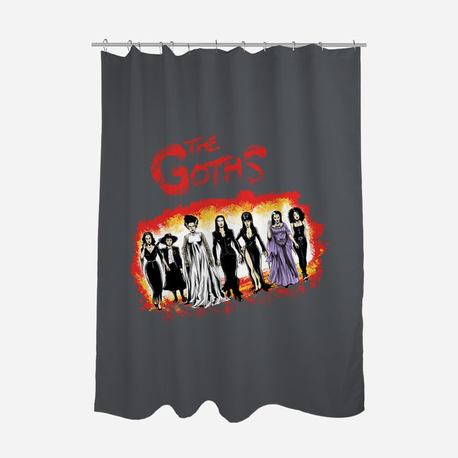 The Goths-none polyester shower curtain-zascanauta