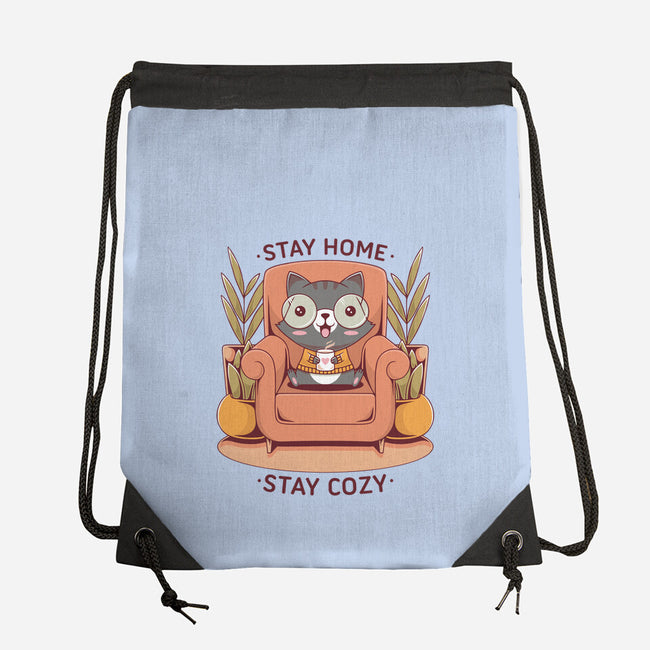 Cozy Time-none drawstring bag-Alundrart
