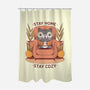 Cozy Time-none polyester shower curtain-Alundrart