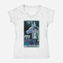 The Moon Ghibli-womens v-neck tee-danielmorris1993