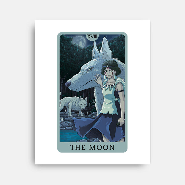 The Moon Ghibli-none stretched canvas-danielmorris1993