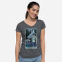 The Moon Ghibli-womens v-neck tee-danielmorris1993