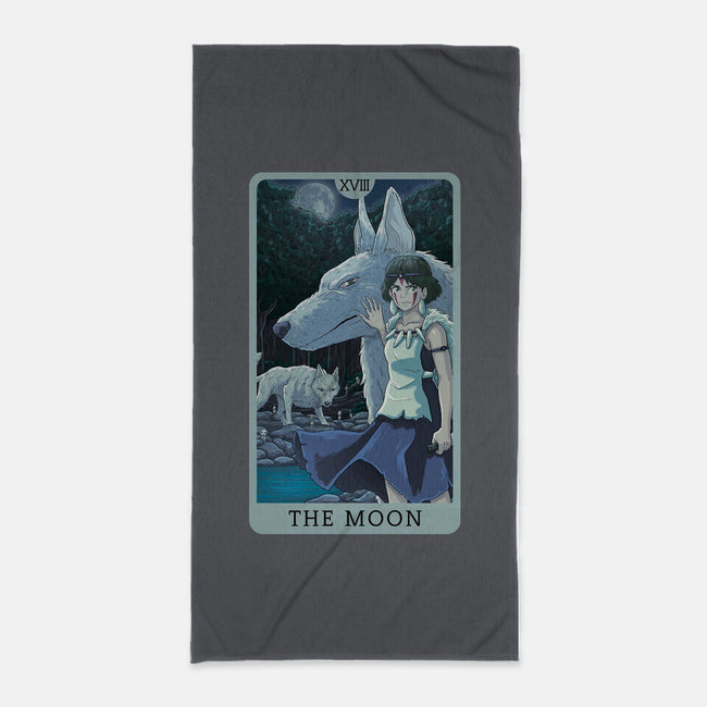 The Moon Ghibli-none beach towel-danielmorris1993