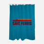 Save Ferris-none polyester shower curtain-The Brothers Co.