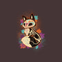 Skeleton Fox-none stretched canvas-ricolaa