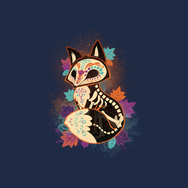 Skeleton Fox-womens fitted tee-ricolaa