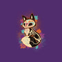 Skeleton Fox-none glossy sticker-ricolaa